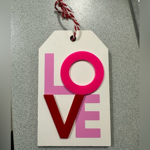 Other - Pink and Red LOVE Tag